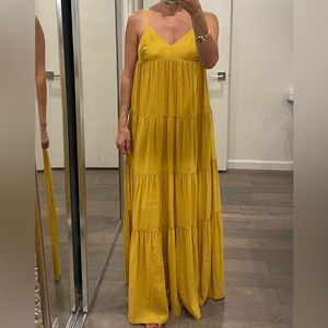 NWT White Wise Italian Yellow Maxi Dress